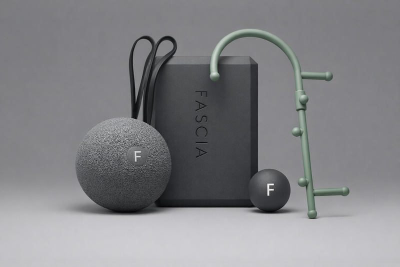 Full Fascia Kit featuring self-bodywork release tools.